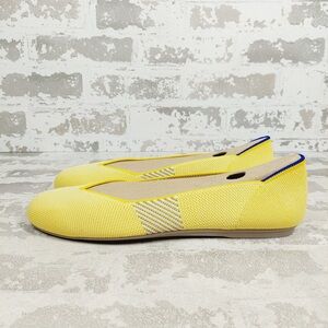 NEW Rothy's The Flat Lemon Stripe Slip On Round Toe Ballet Shoes C319